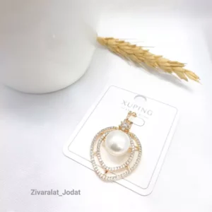 مدال نگین دار مرواریدی ژوپینگ